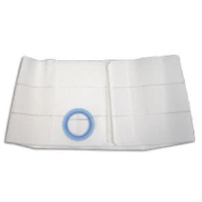 Nu-Hope 9" Regular Elastic Flat Panel Ostomy Support Belt, 2-3/4" White, Medium - Each - Image 1