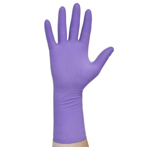 Halyard Purple Nitrile-Xtra Sterile Exam Gloves Medium - Case of 400 - Image 1