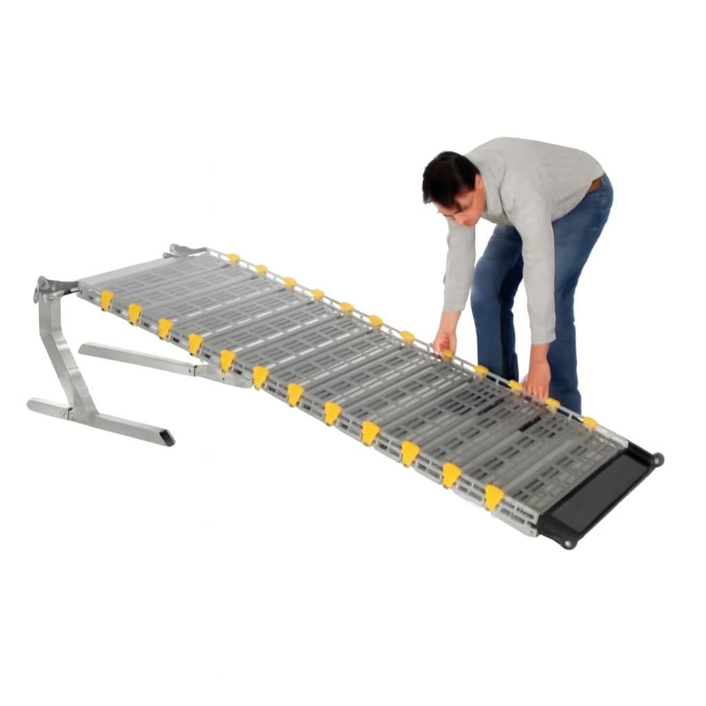 Roll-A-Ramp Folding Van Ramp - Non-Powered, 9'L x 26"W Manual Folding Ramp For Mini Van - Image 1