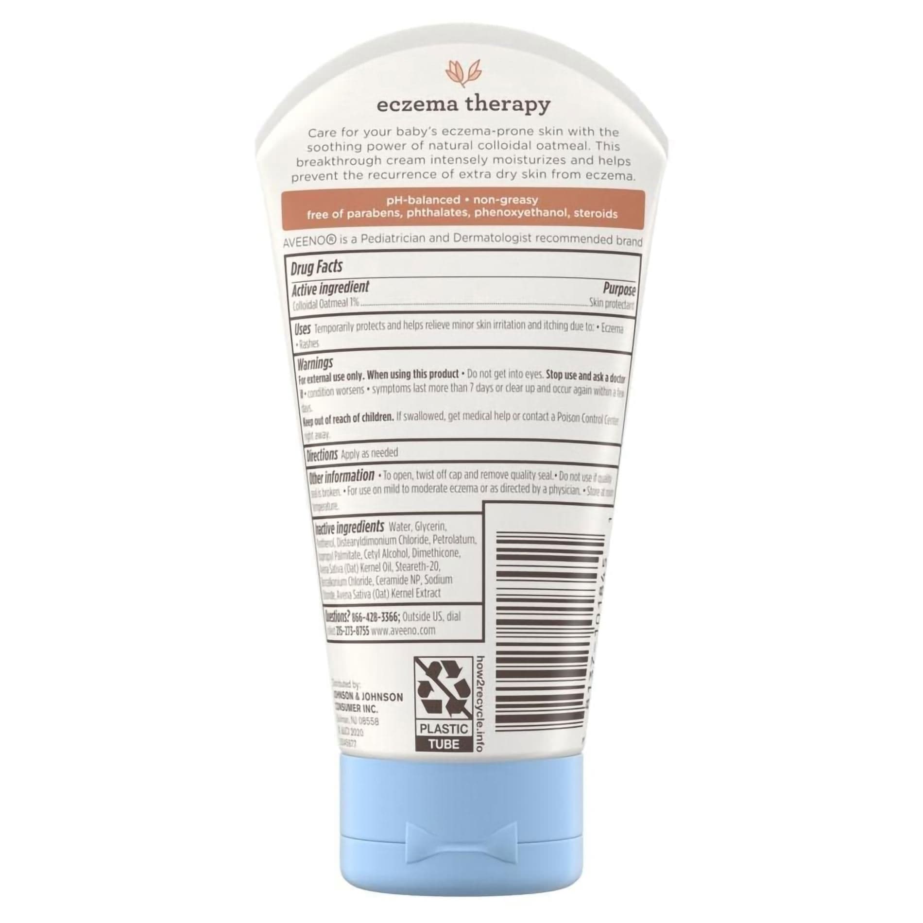 Aveeno Baby Eczema Therapy Lotion Cream, 5 oz - 1 Each - Image 2