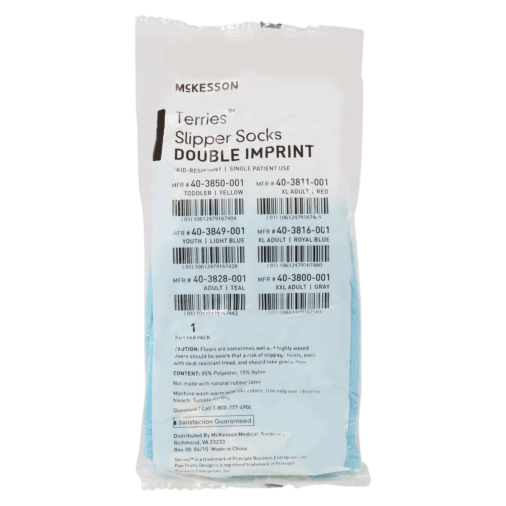 McKesson Pediatric Terries Slipper Socks - Image 2