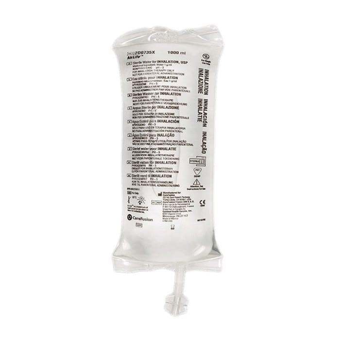 Vyaire Medical AirLife Respiratory Therapy Solution Flexible Bag 1,000 mL - Image 1