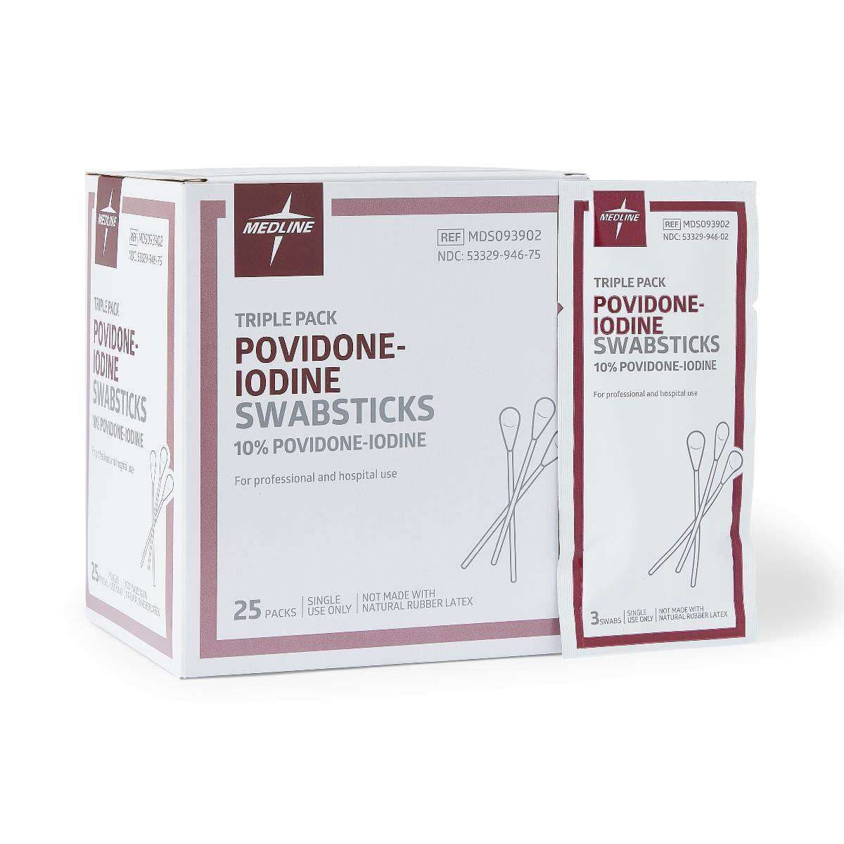 Medline Povidone-Iodine PVP Swabstick - Image 2