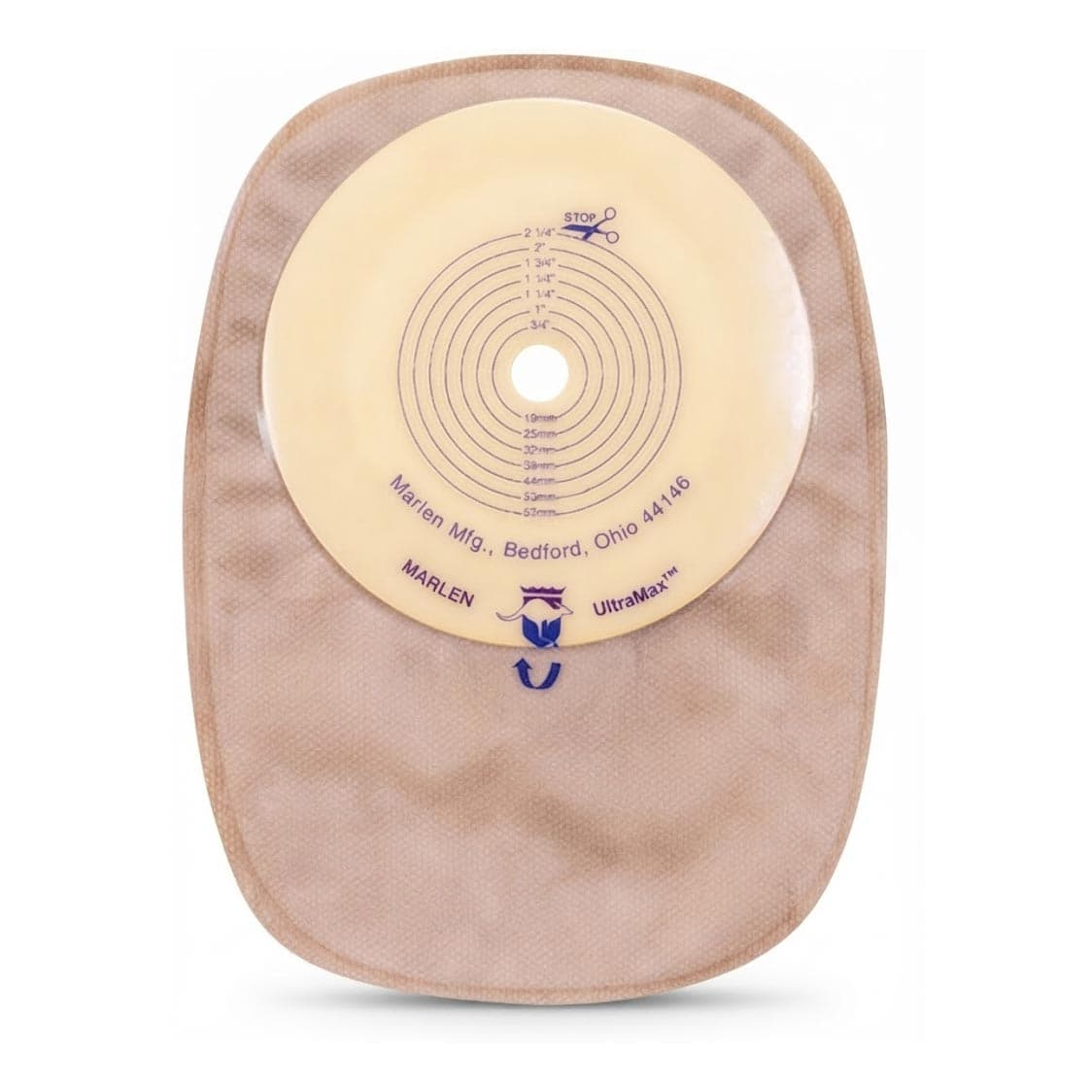 Marlen UltraMax 1-Piece Closed End Pouch, Opaque, 1/2" x 1-1/2" Opening - Box of 15 - Image 1