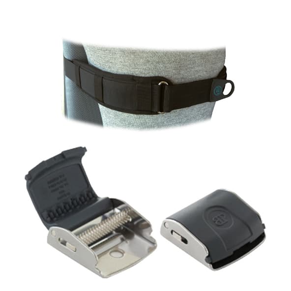 Bodypoint® Wheelchair Chest Belt with 2" hook and loop closure, With Slip-on Pad, Cinch-Mount - Image 1