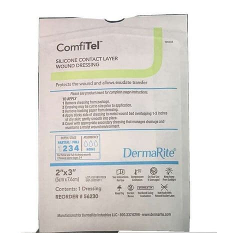 ComfiTel Silicone Contact Layer Dressing, 2 x 3 Inch - Each - Image 1