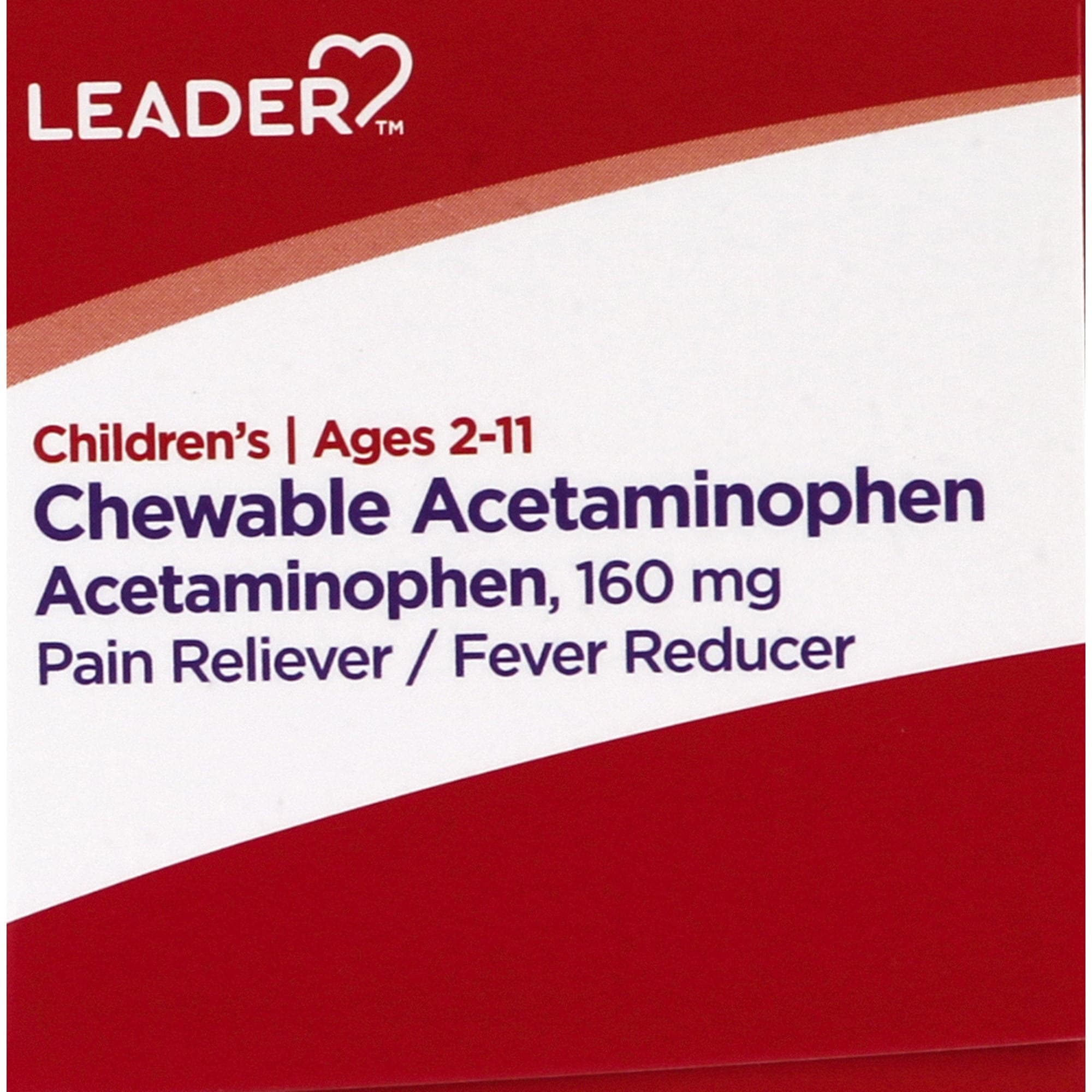 Leader Children's Acetaminophen Chewables, for Pain and Fever Relief - 24 Count - Image 4
