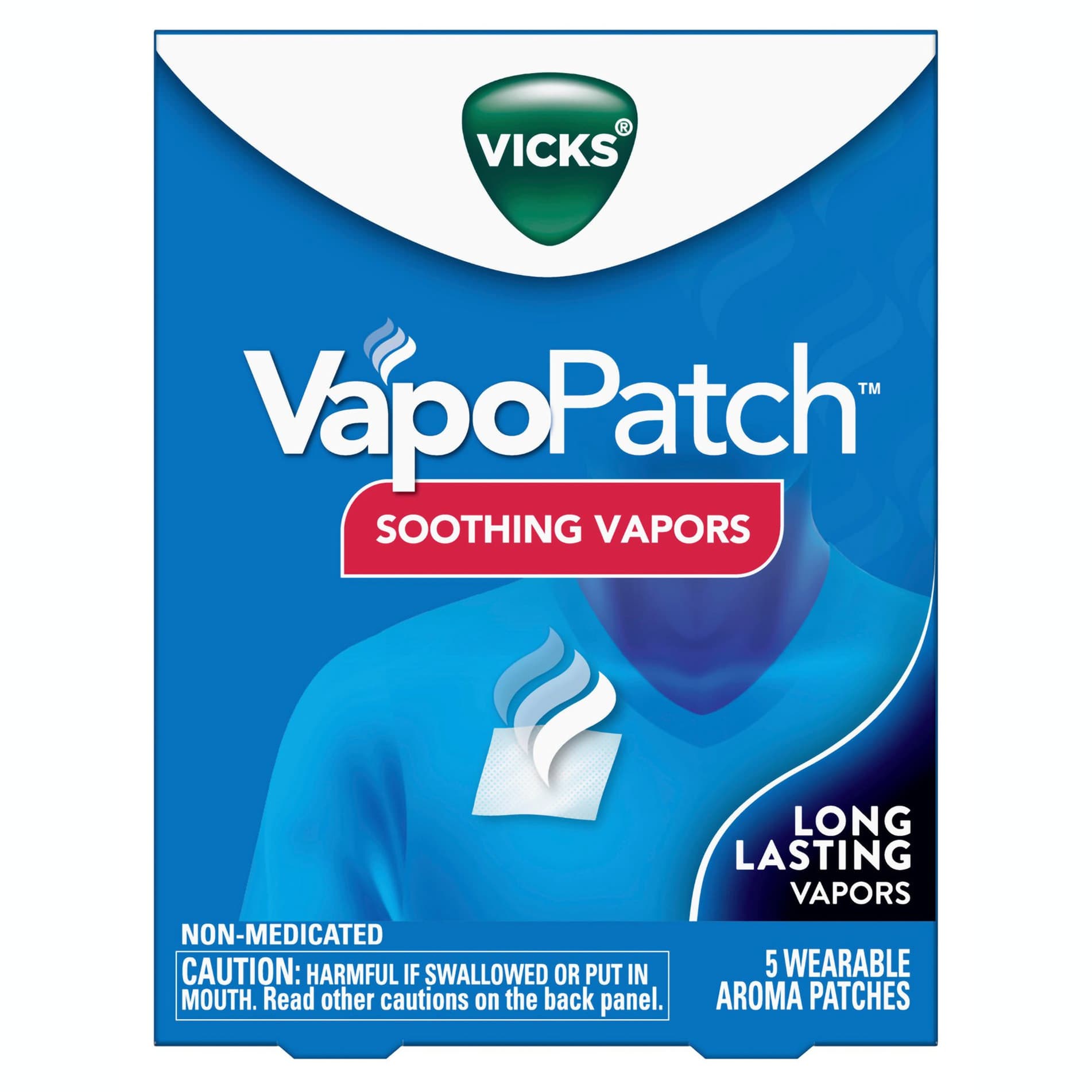 Vicks VapoPatch Soothing Vapors Wearable Aroma Patches - Carton of 5 - Image 1