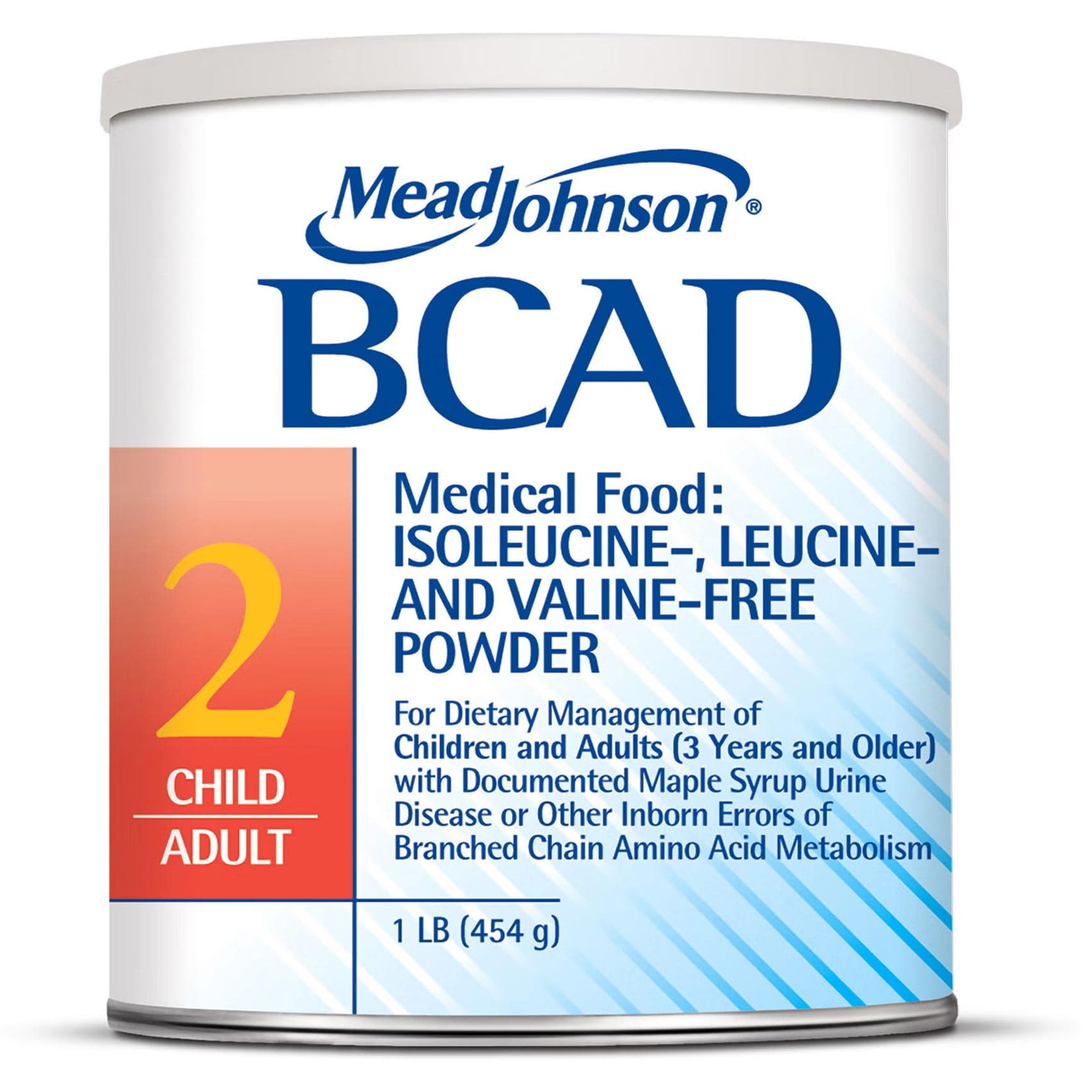 Mead Johnson BCAD 2 Iron-Fortified Formula for Child and Adult, Vanilla, 1 lb - Case of 6 - Image 1