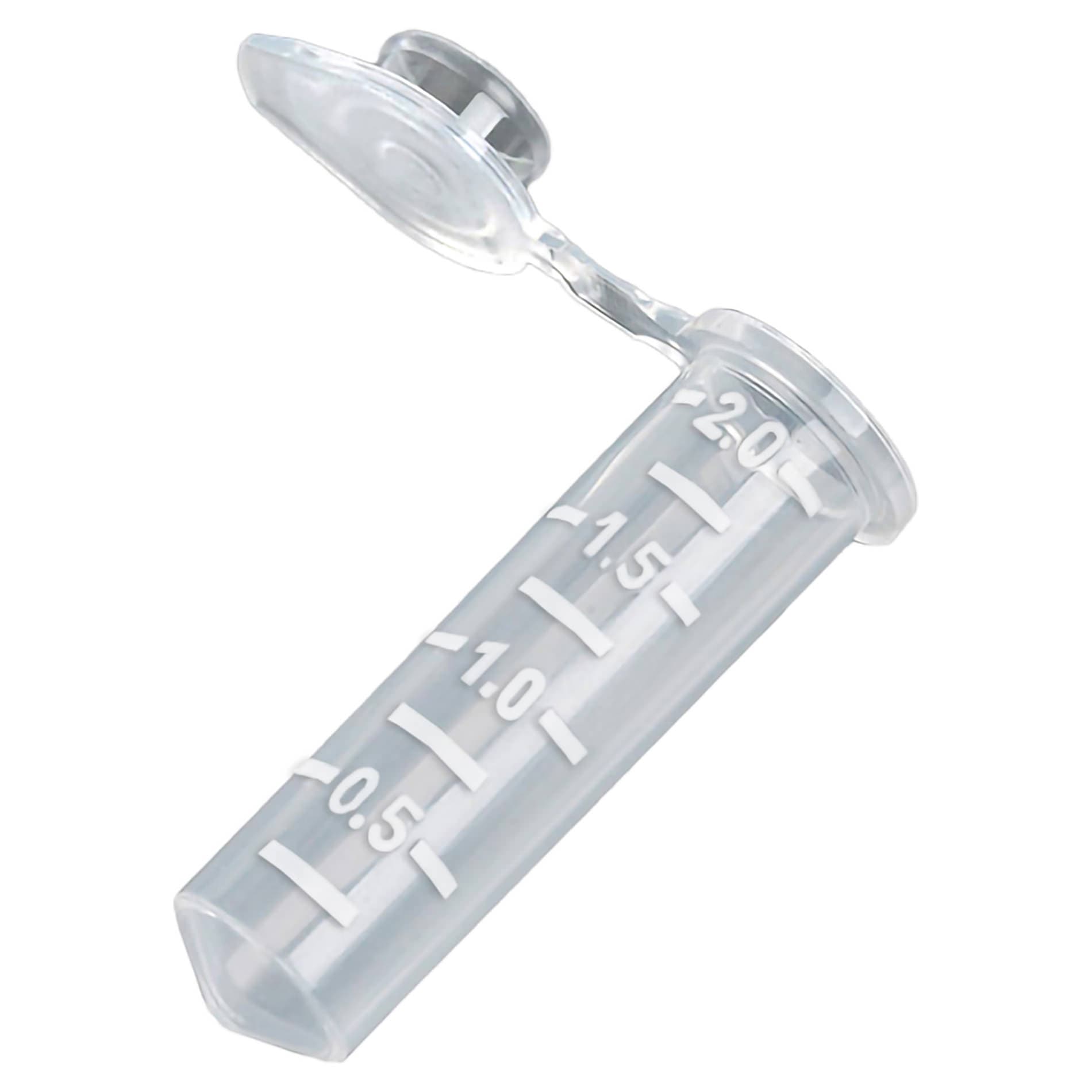 McKesson Microcentrifuge Tube Plain Without Coating NonSterile Clear Tube, 2 mL - Case of 5000 - Image 1