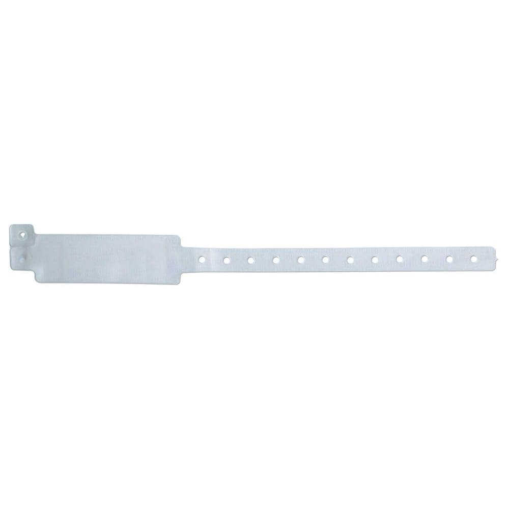 Veri-Color Identification Wristband 7/8 x 3-1/2 Inch, Clear, 12 to 13 Inch - Box of 250 - Image 1