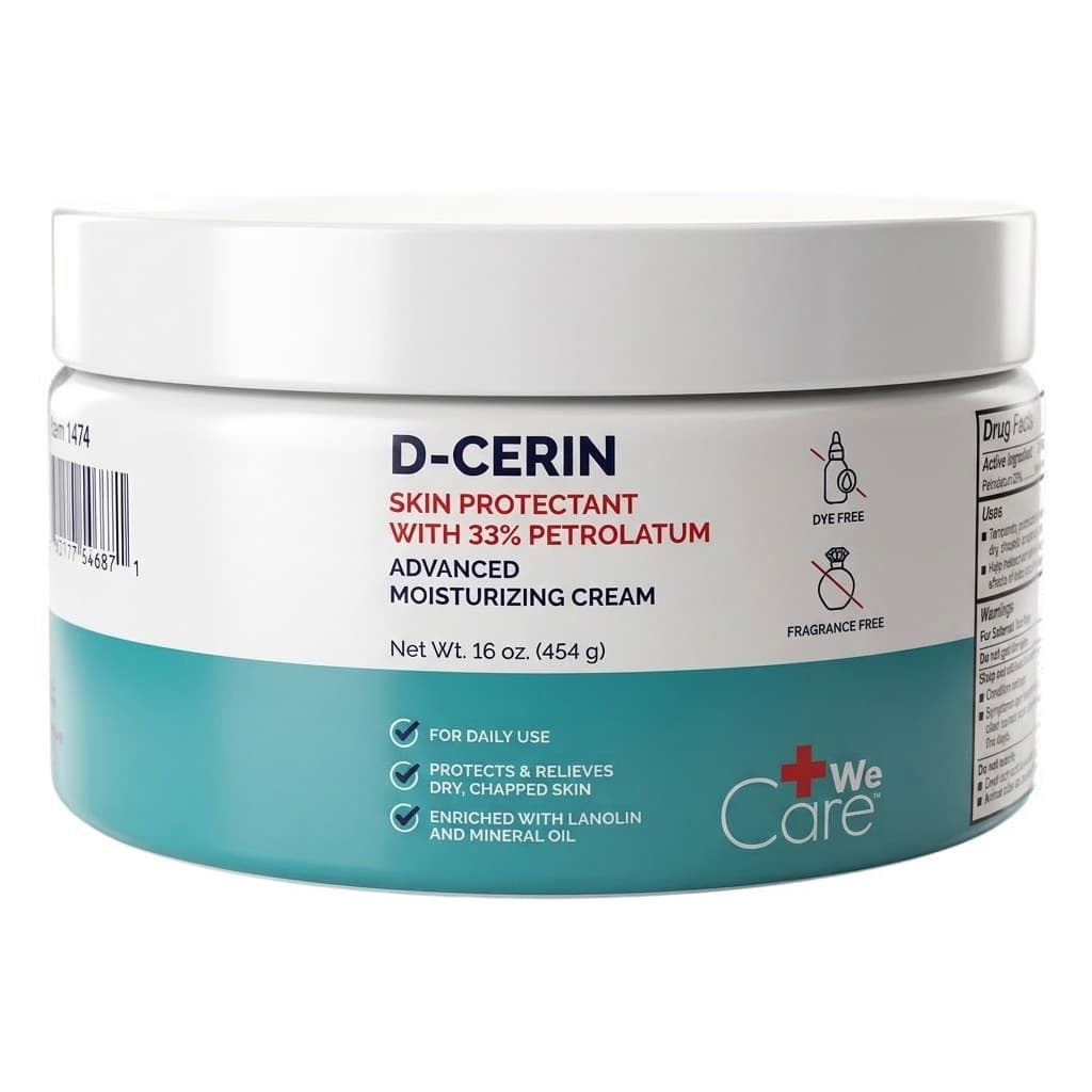 Dynarex D-Cerin Advanced Moisturizing Cream, 16 oz Jar - Each - Image 1