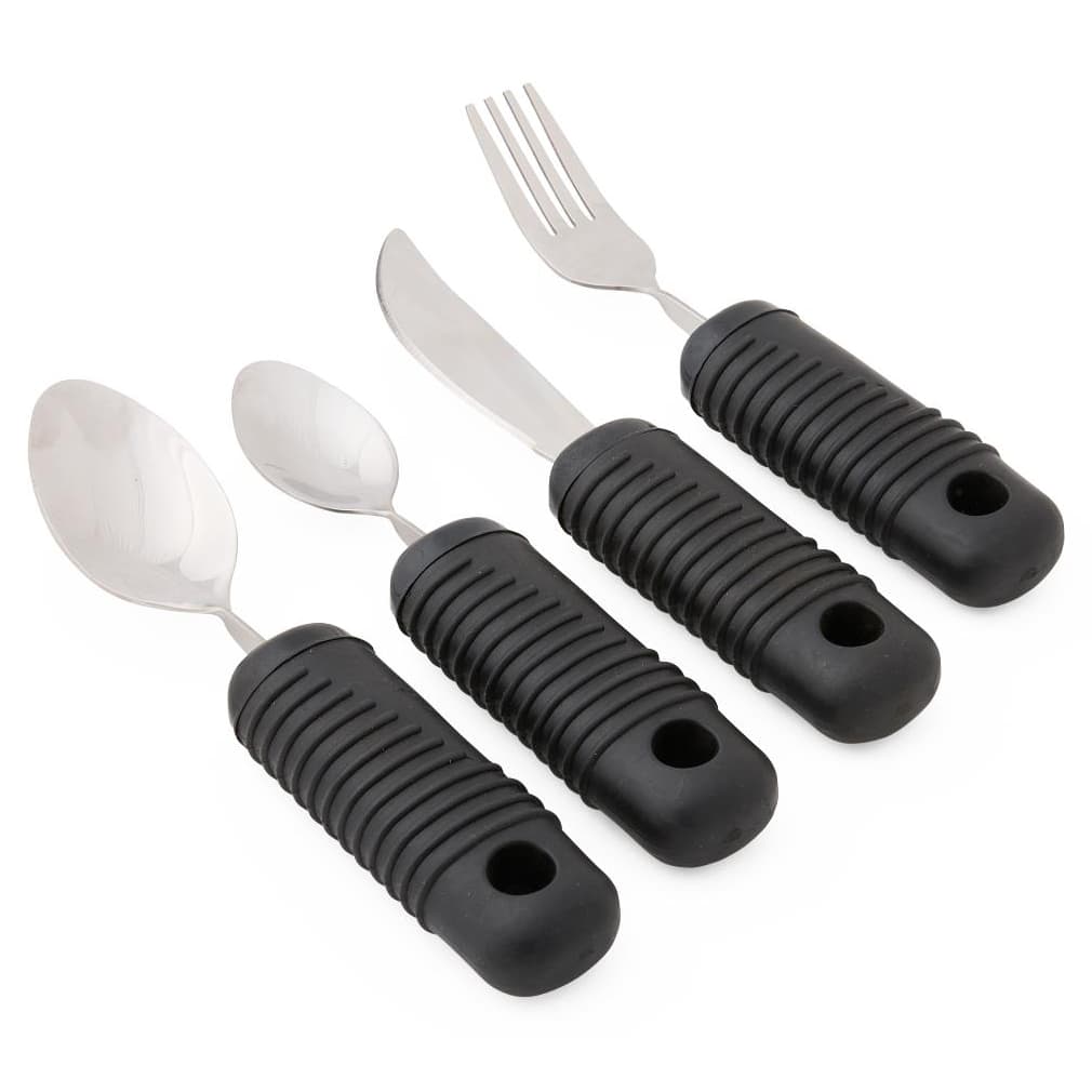 Medline Great Grip Weighted Utensil, Box of 4 - Image 1