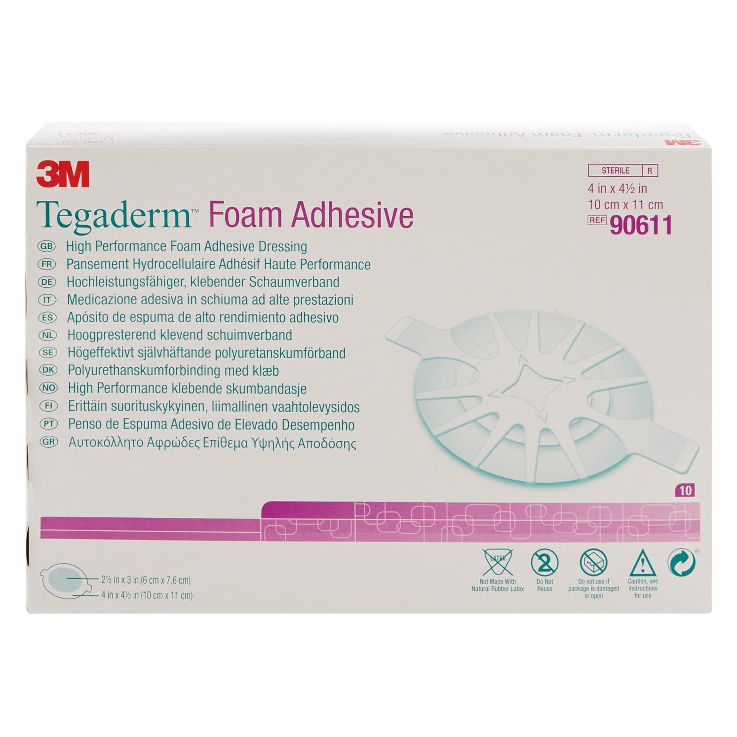 3M Tegaderm High Performance Foam Adhesive Dressing - Image 2