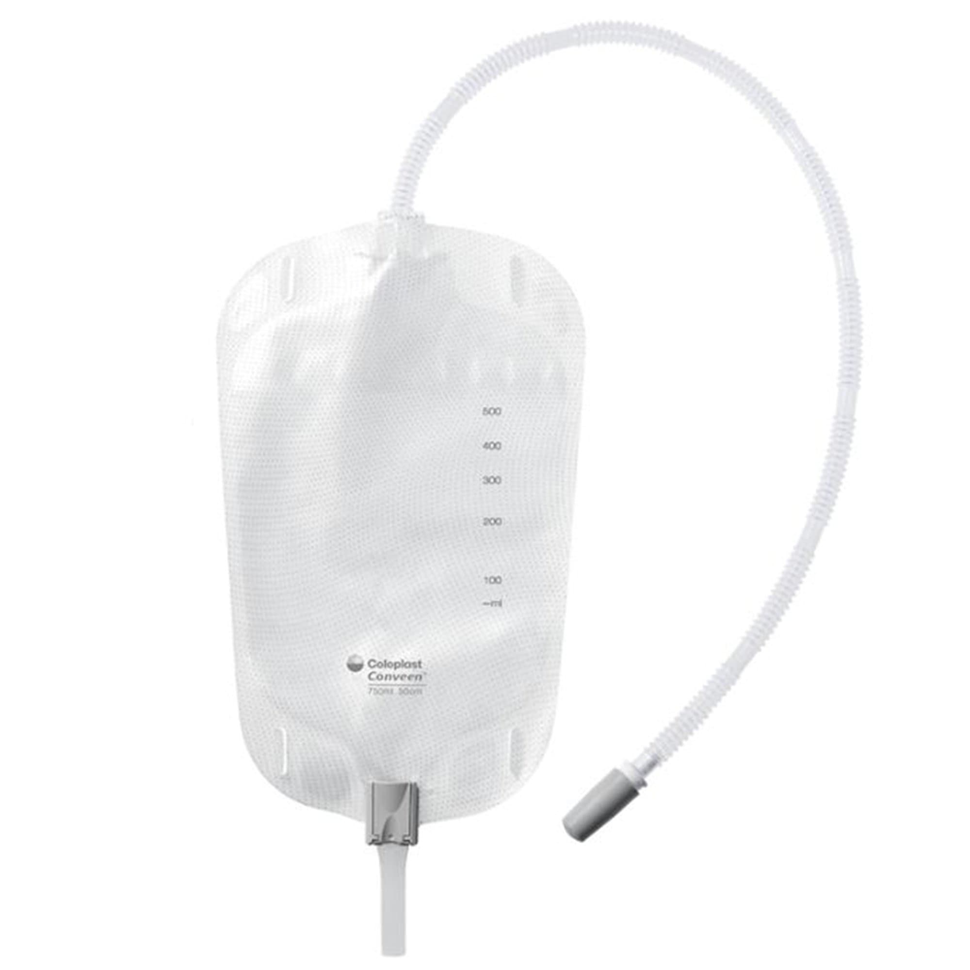 Conveen Security+ Urinary Leg Bag with clamp outlet, 500 mL - Each - Image 1