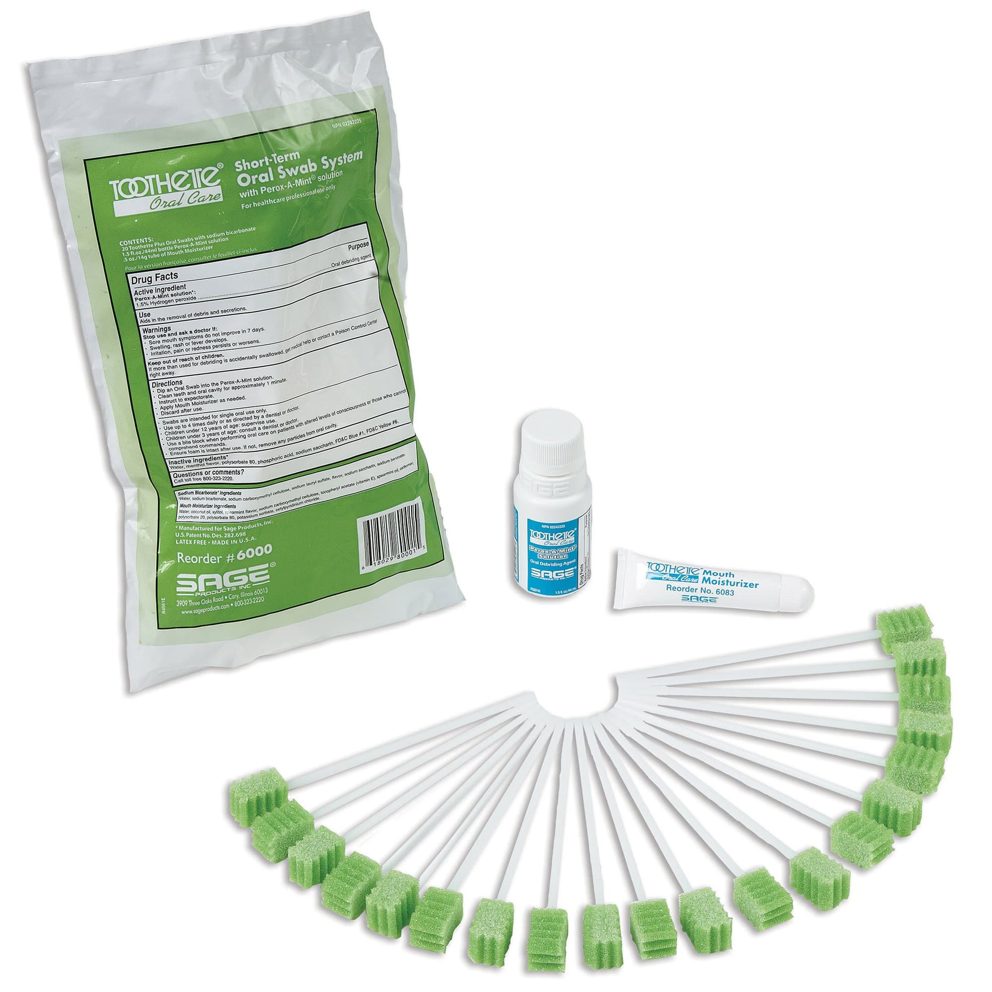 Toothette Oral Swab System Kit - Each - Image 1