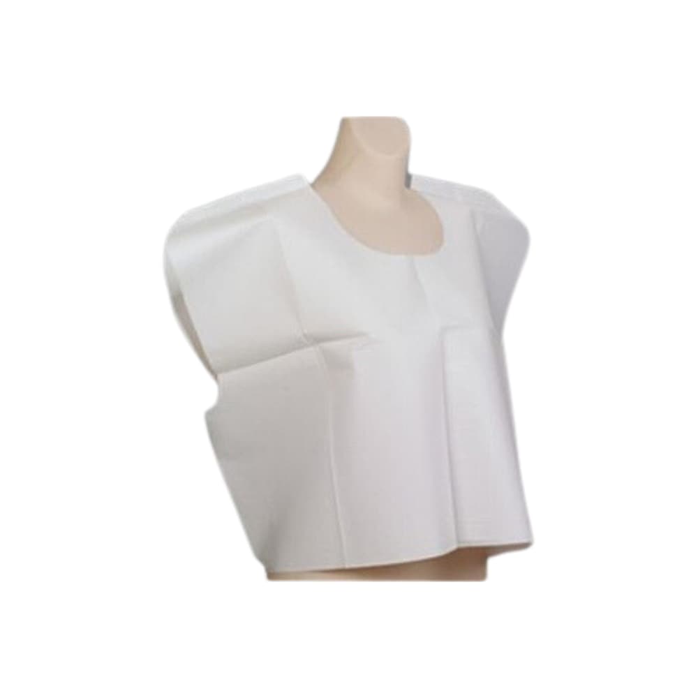 Tidi Exam Cape Without Closure, White, 21 x 30 Inch - Case of 100 - Image 1