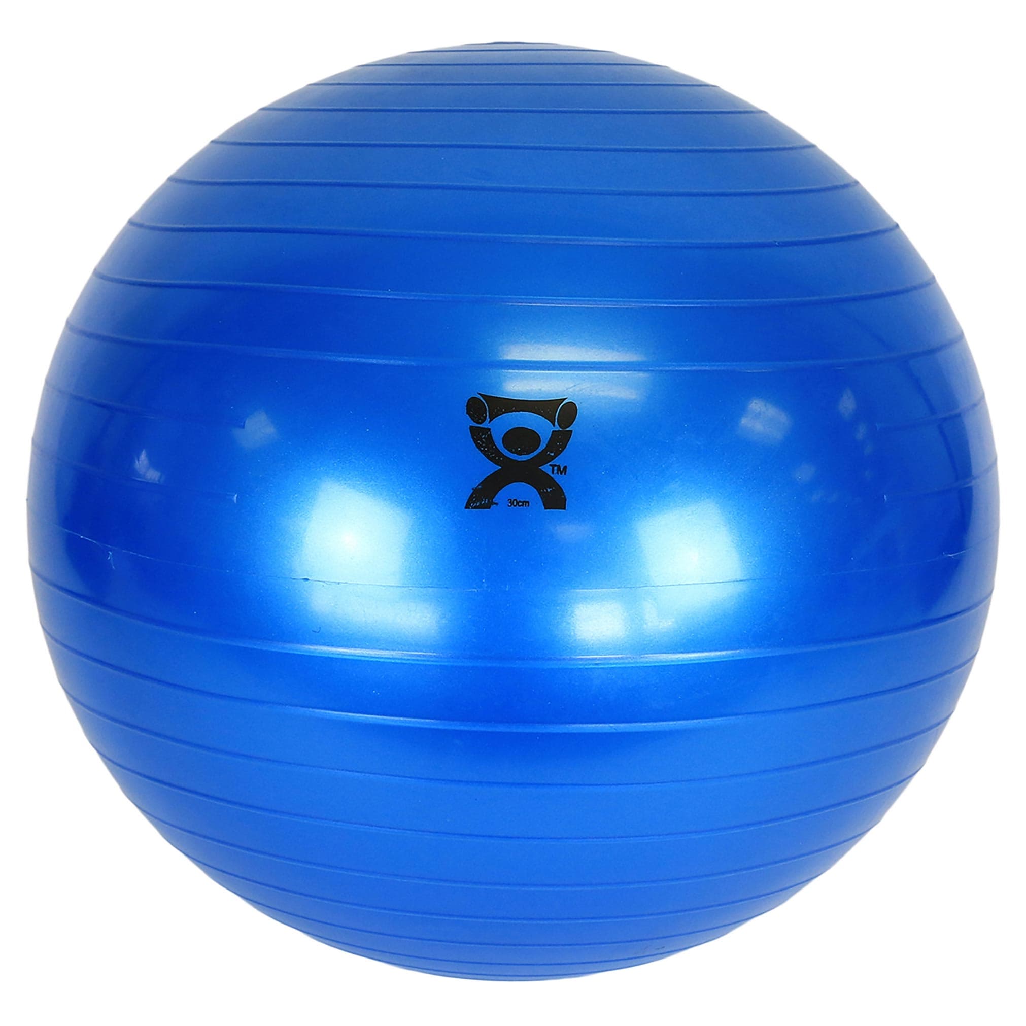 CanDo Inflatable Exercise Ball, 12 Inch, Blue, Polybag - Image 1
