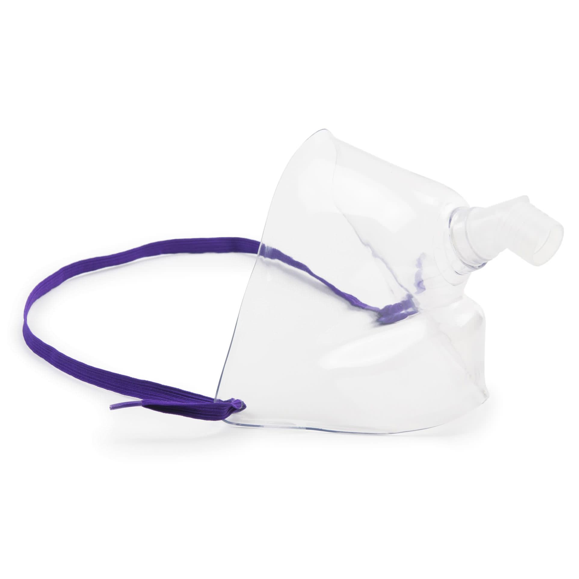 McKesson Oxygen Face Tent Clear Adjustable Head Strap One Size Fits Most Face Tent Style, Without Tubing - Case of 50 - Image 1