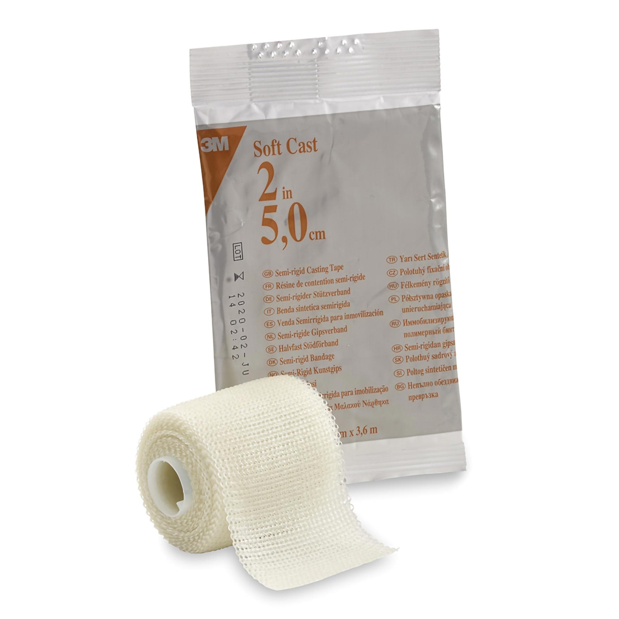 3M Scotchcast Soft Cast Casting Tape, 2 Inch X 4 Yard, White - Case of 10 - Image 1