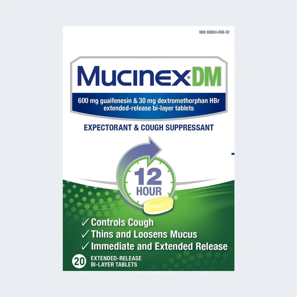 Mucinex DM Extended-Release Bi-Layer Tablets, Regular, 600mg - 20 Count - Image 1