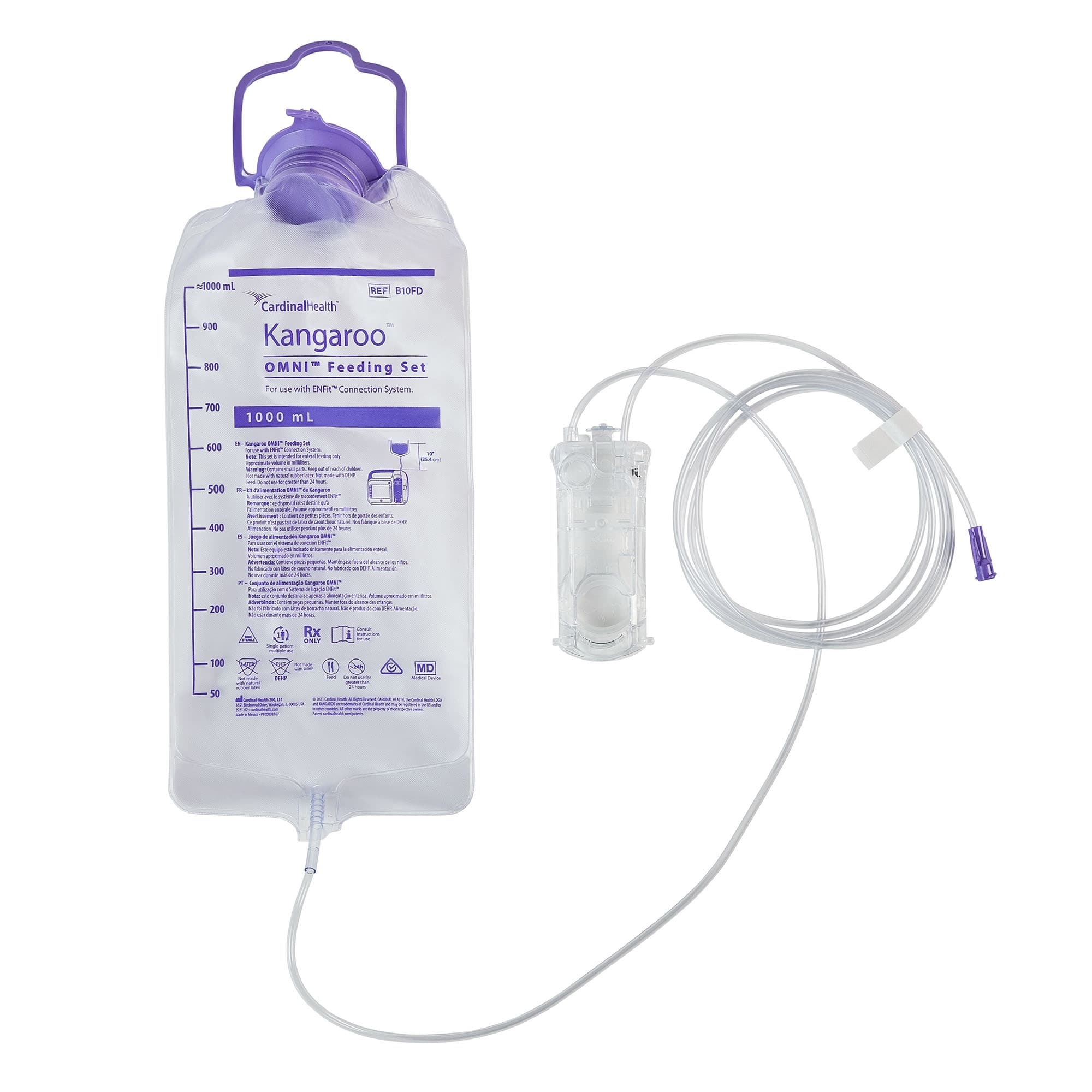Kangaroo OMNI Feeding Set, Non-Sterile, 1000 mL - Each - Image 1