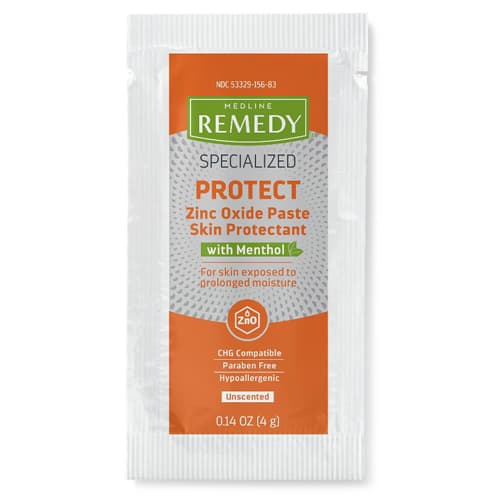 Remedy Specialized Protect Zinc Oxide Paste with Menthol, 4 g Packet - Case of 144 - Image 1