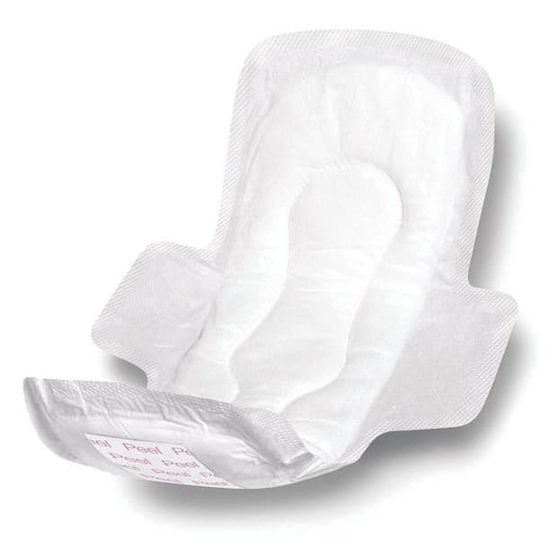 Medline Adhesive Sanitary Pads with Wing, 11 Inch