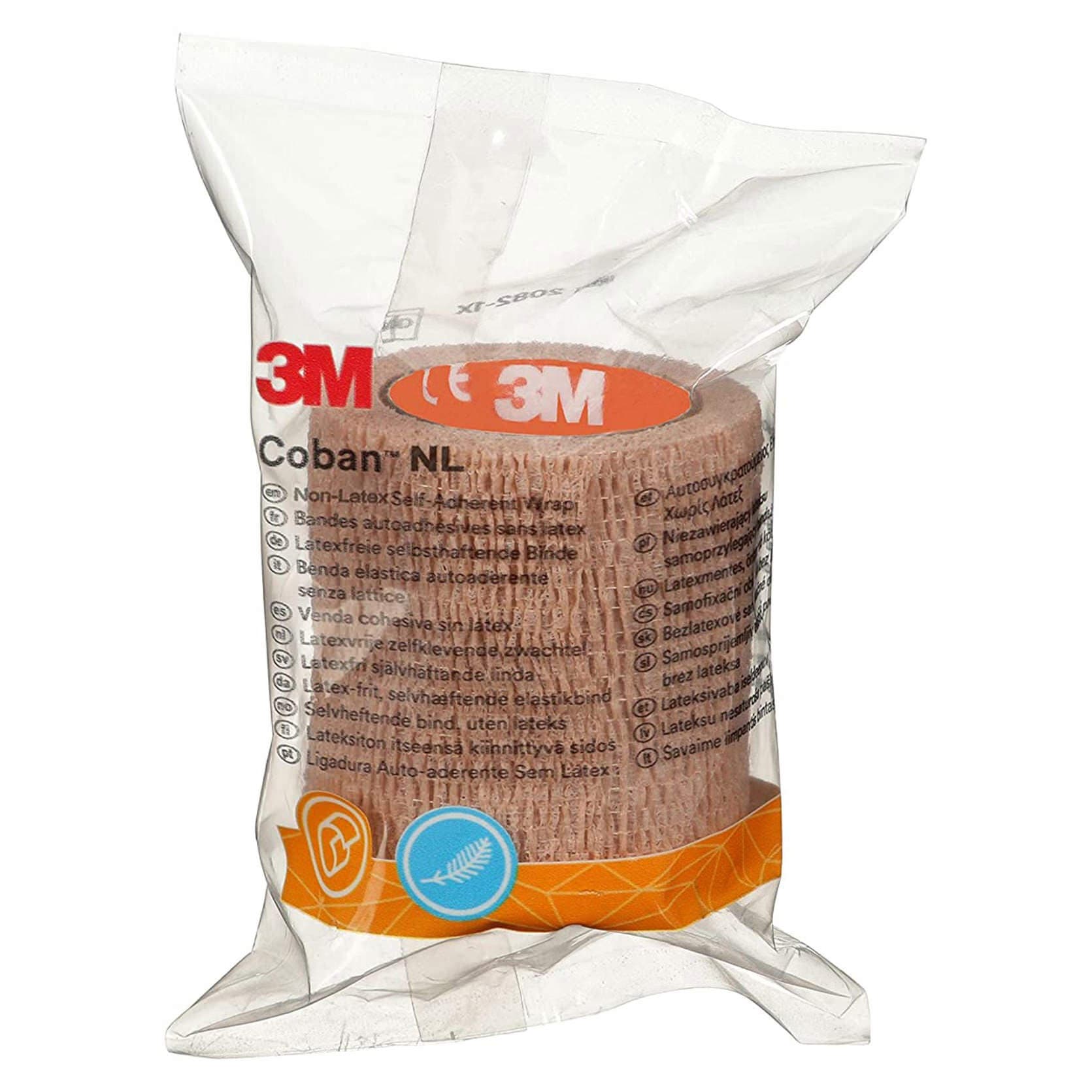 3M Coban NL Cohesive Bandage Tan NonSterile, 2 Inch x 2 Yard - Case of 36 - Image 1