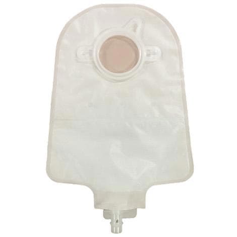 Securi-T 2-Piece Urostomy Pouch, Belt Tabs, 1-3/4" Flange, Opaque - Box of 10 - Image 1