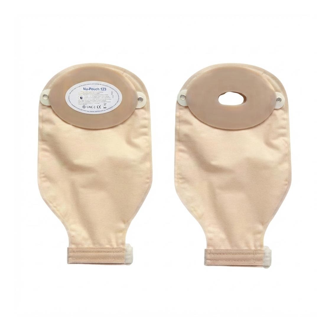 Nu hope Nu-Flex Trim to Fit Drainable Pouch, Convex, Oval D - Box of 10 - Image 1