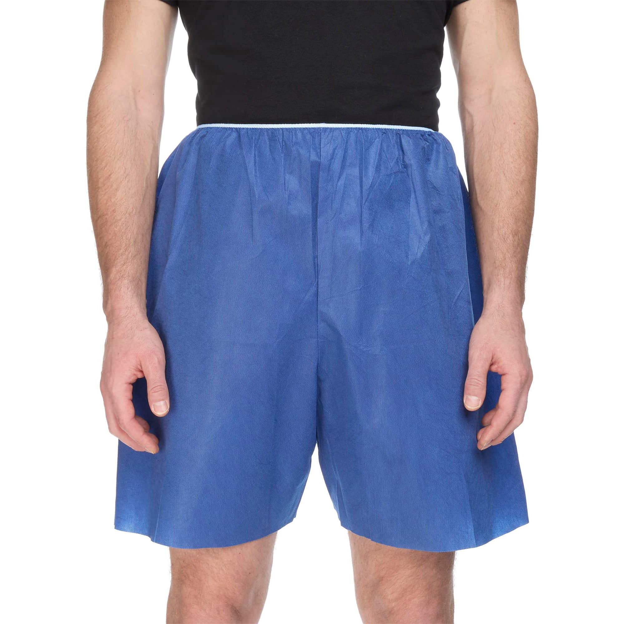 McKesson Blue Exam Shorts, Large - Bag of 25 - Image 1