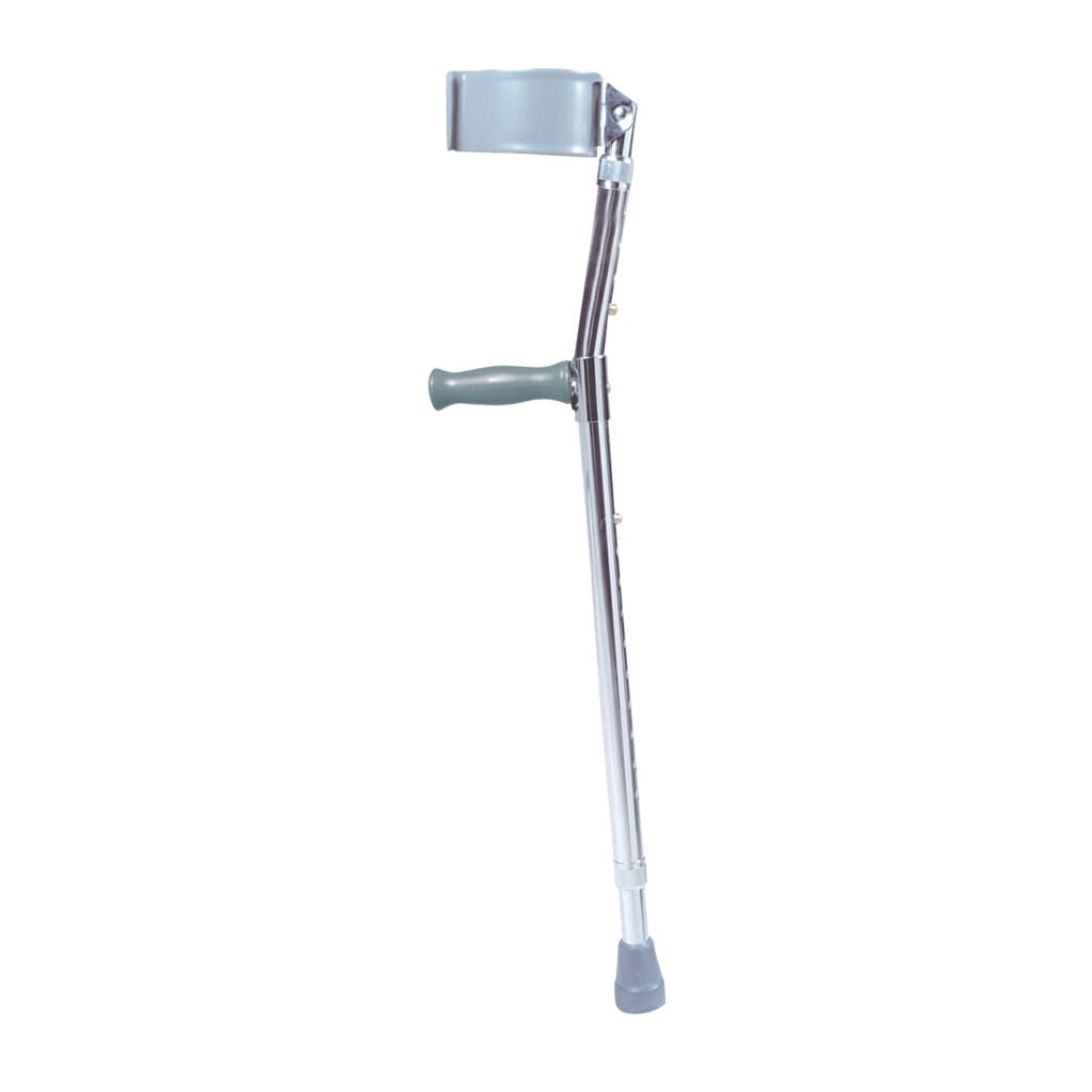 Drive Forearm Chrome Crutches, Tall Adult - Pair - Image 1
