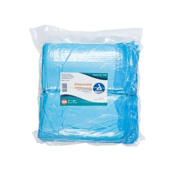 Dynarex Disposable Underpad, 17 x 24 Inch - Case of 300 - Image 1