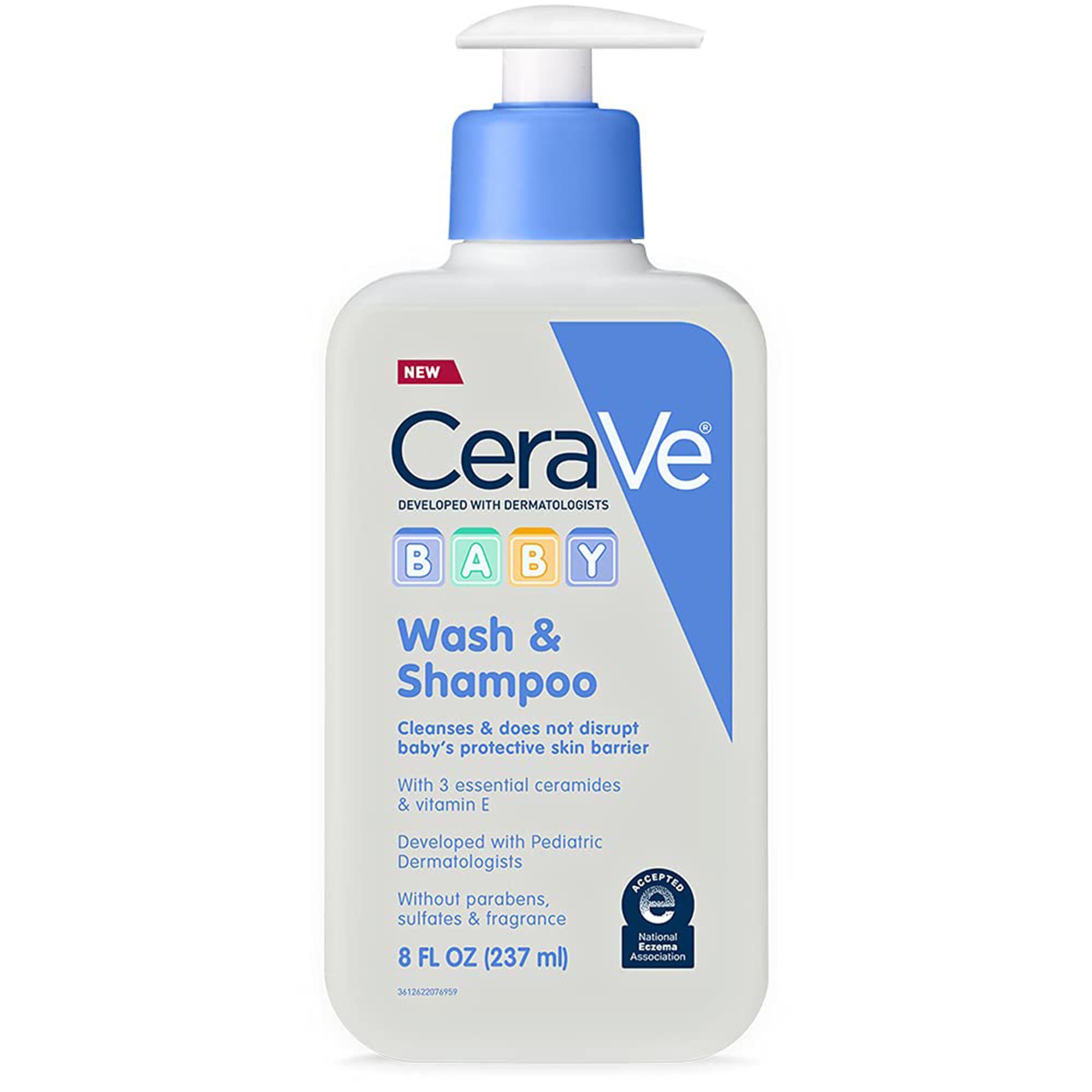 CeraVe Body Wash and Shampoo Bottle, 8 oz - Each - Image 1