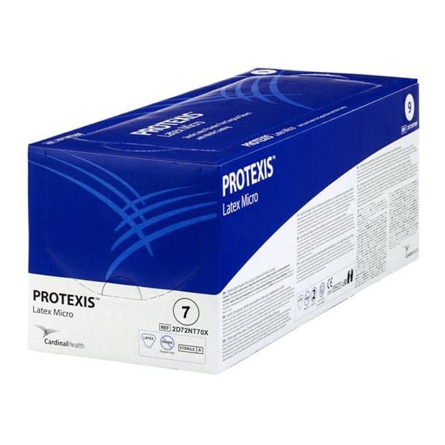Protexis Latex Micro Surgical Glove, Powder-Free, Light Brown, Size 7, Pair - Case of 200 - Image 1