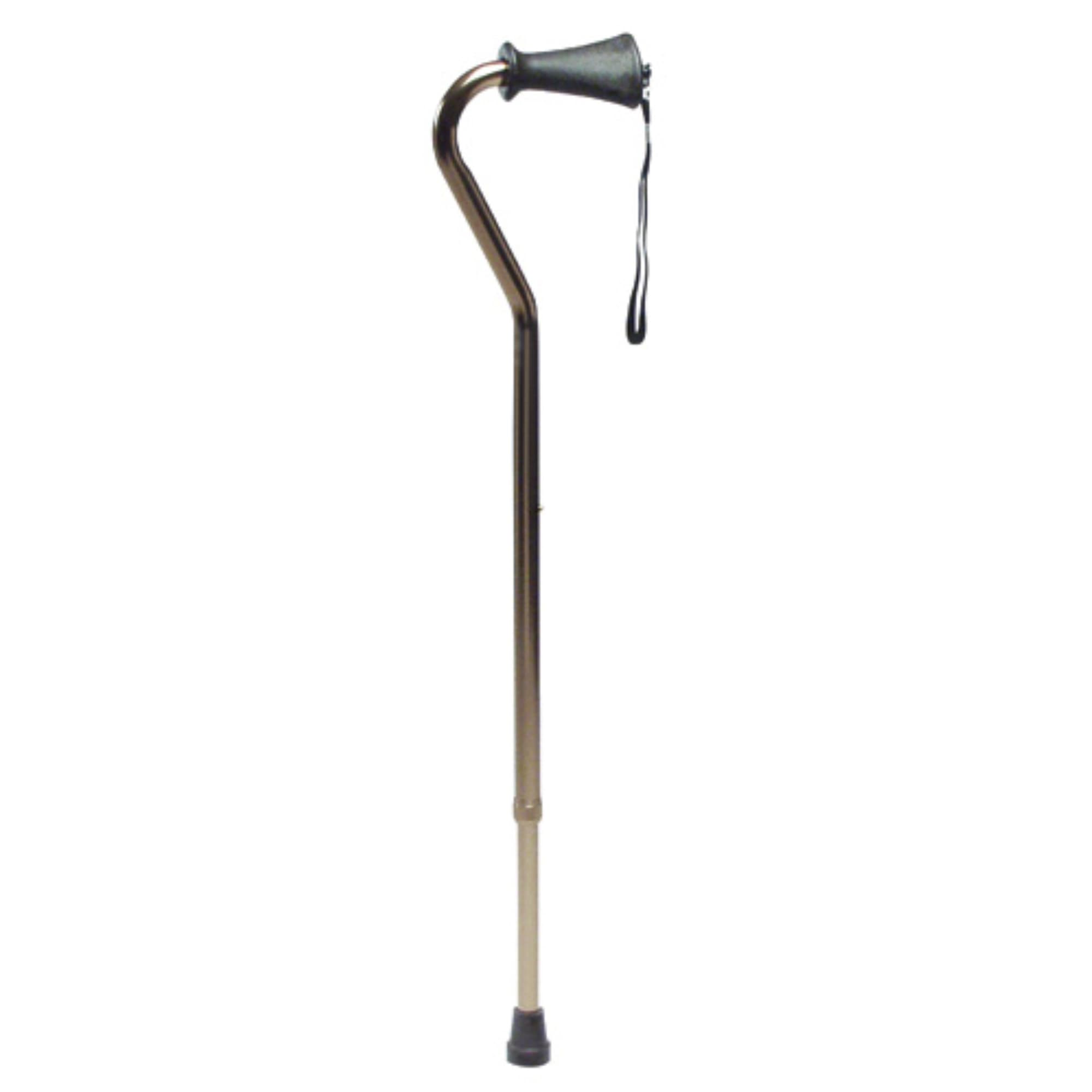 Lumex Aluminum Adjustable Offset Cane with Ortho-Ease Grip