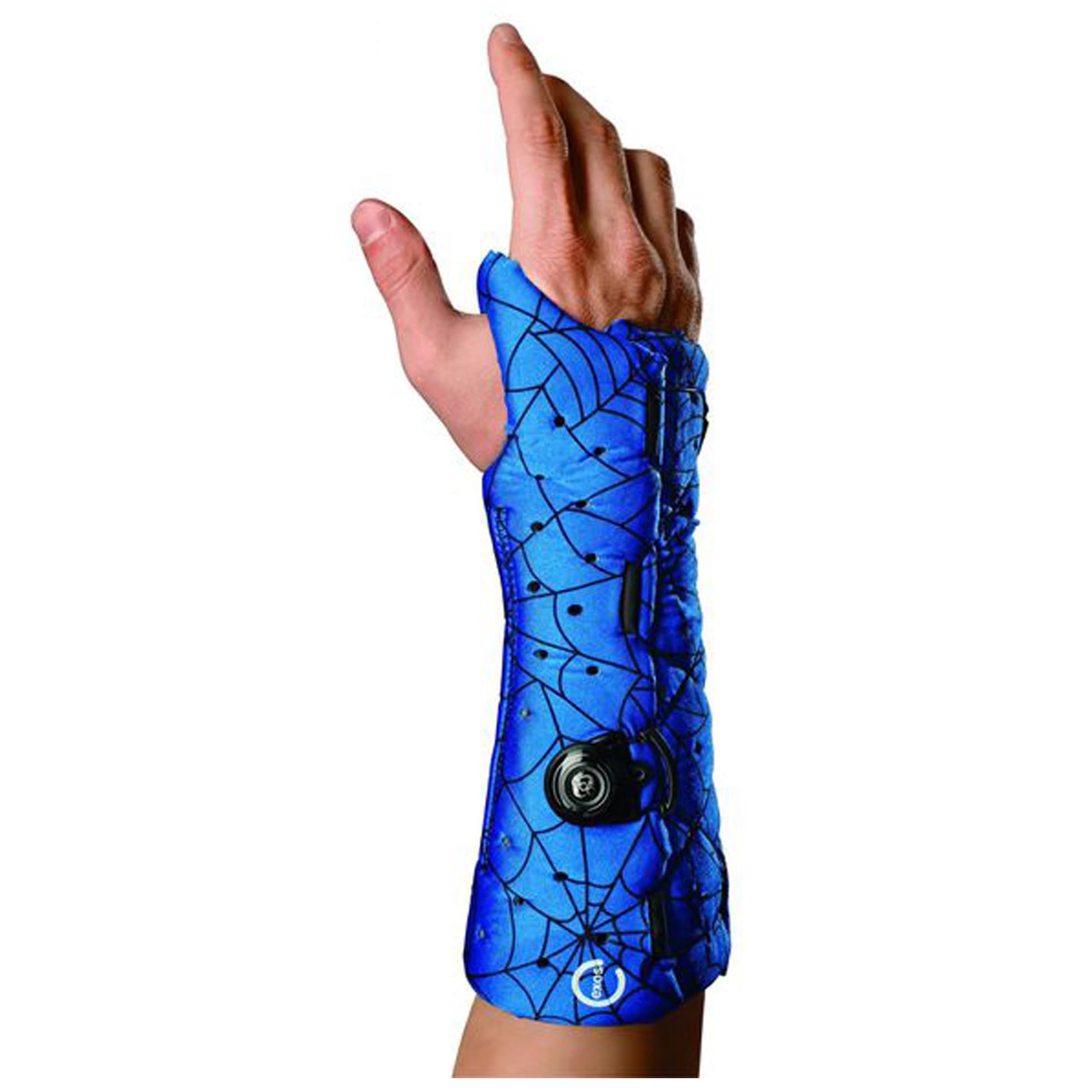 Exos Open Thumb Short Arm Fracture Brace, Spider Print, Right Arm, Small - Each - Image 1