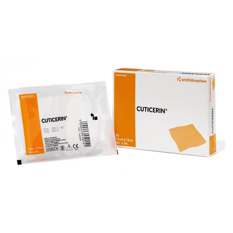 Smith and Nephew Cuticerin Oil Emulsion Impregnated Dressing, 3 x 3 Inch - Box of 50 - Image 1