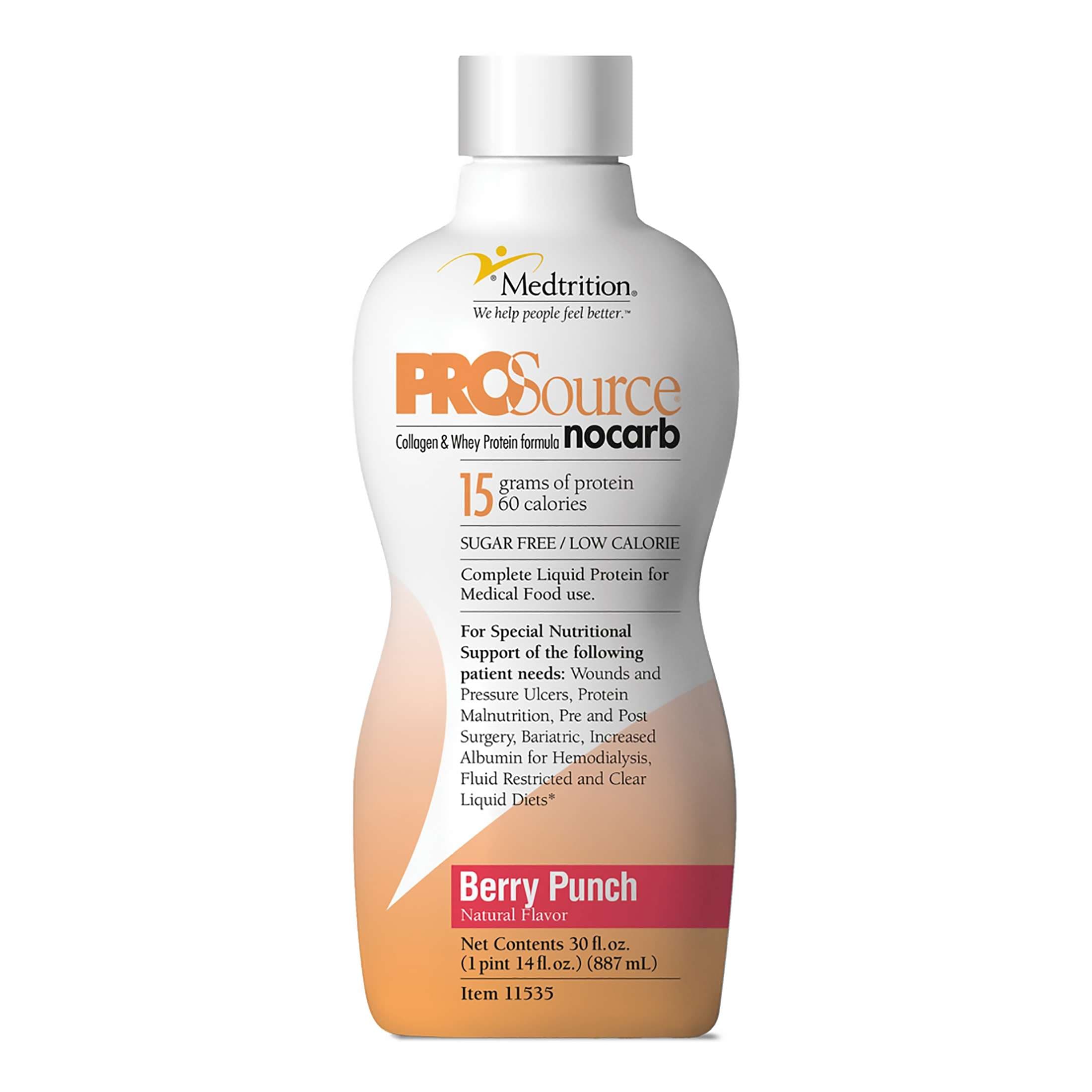 ProSource NoCarb Protein Supplement, Berry Punch 30 oz - Each - Image 1