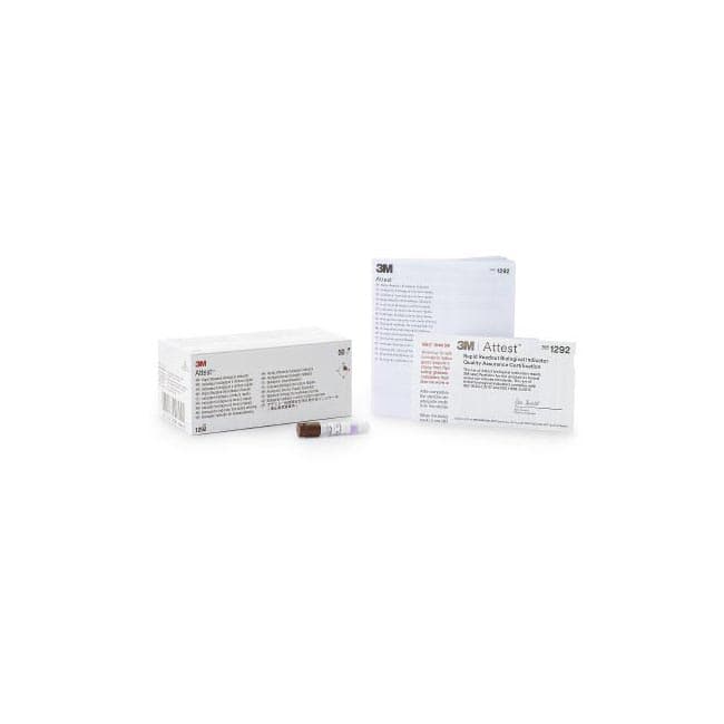 Attest Rapid Readout Sterilization Biological Indicator Vial with Brown Cap - Box of 50 - Image 1