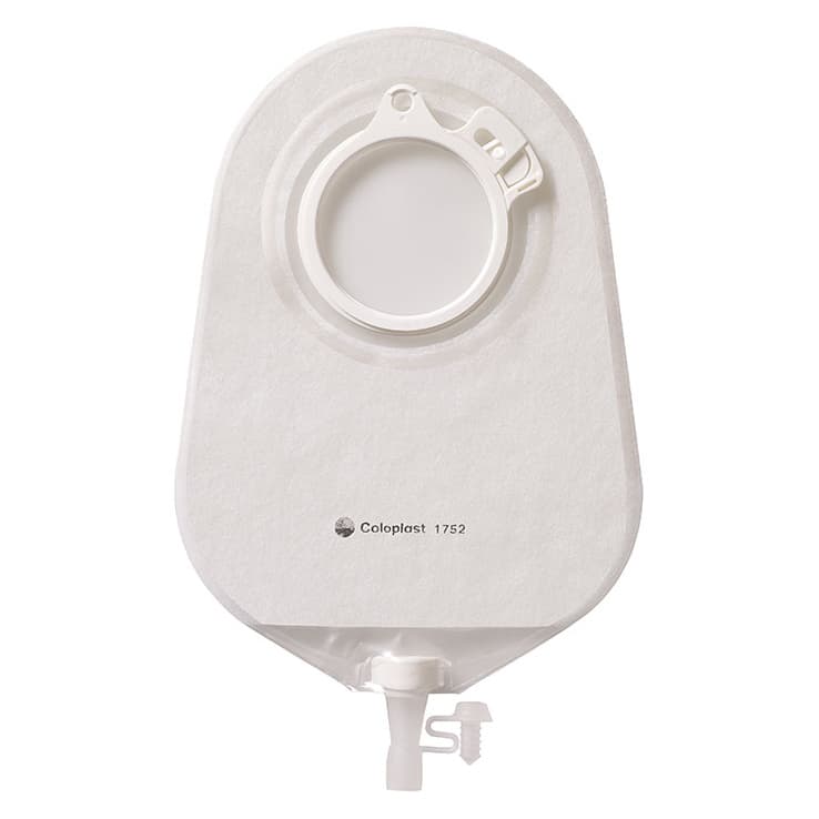 Assura 2-Piece MAXI Urostomy Pouch, Blue Code, Transparent - Box of 10 - Image 1