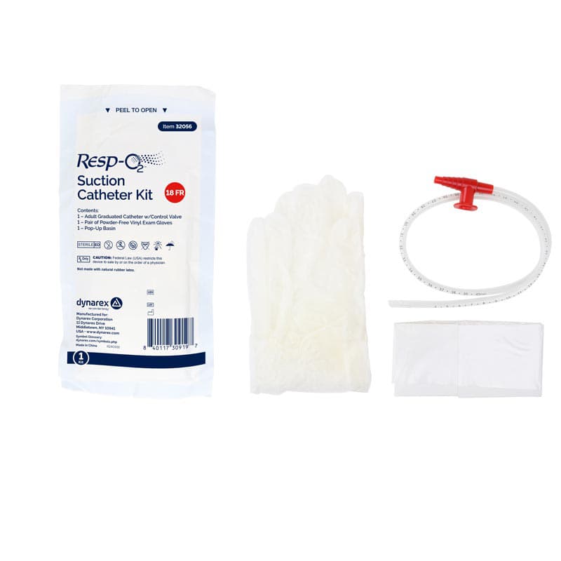 Dynarex Resp-02 Suction Catheter Kit, 18 Fr - Each - Image 1