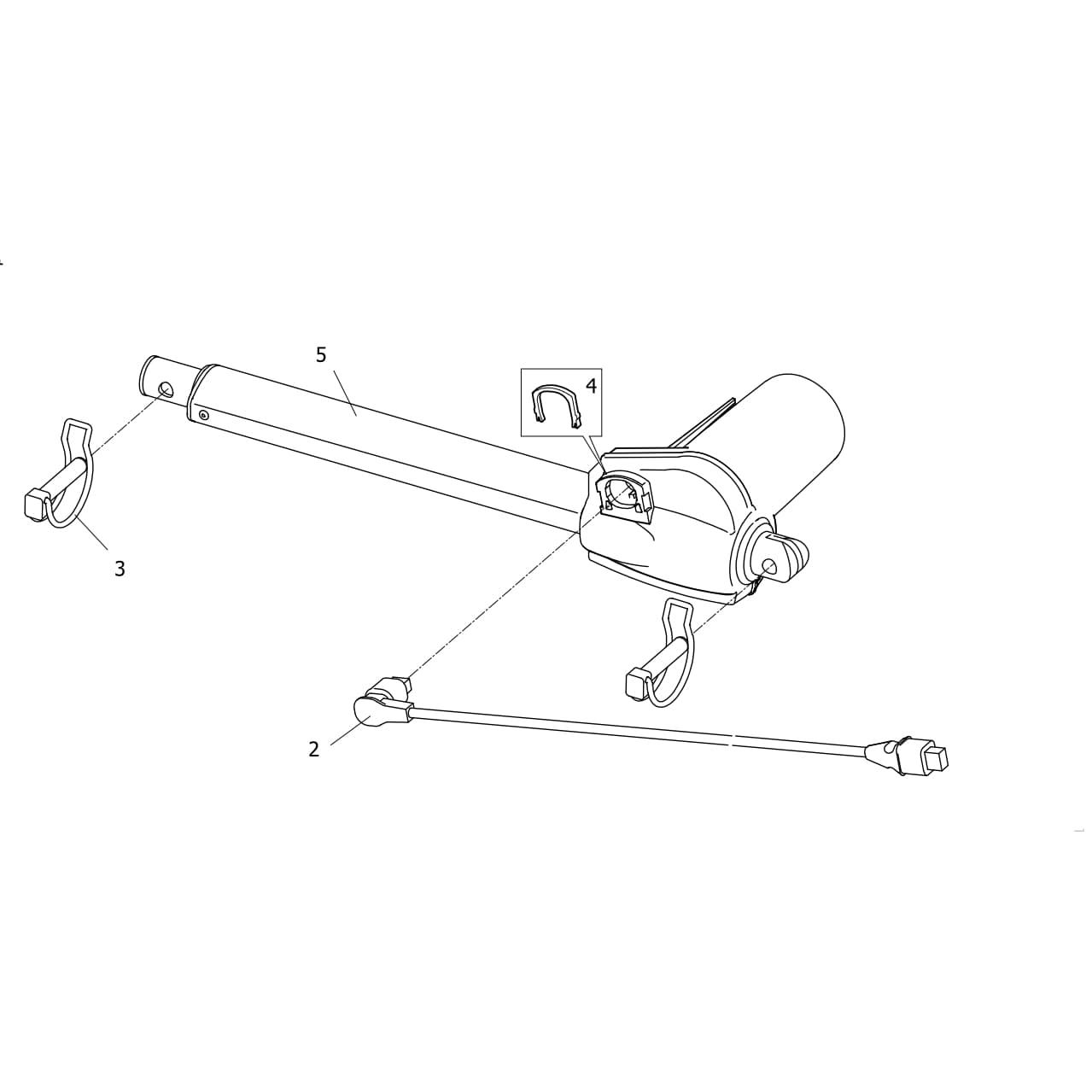 Invacare Etude Plus Bed Head-End Motor Assembly with Auto Regression