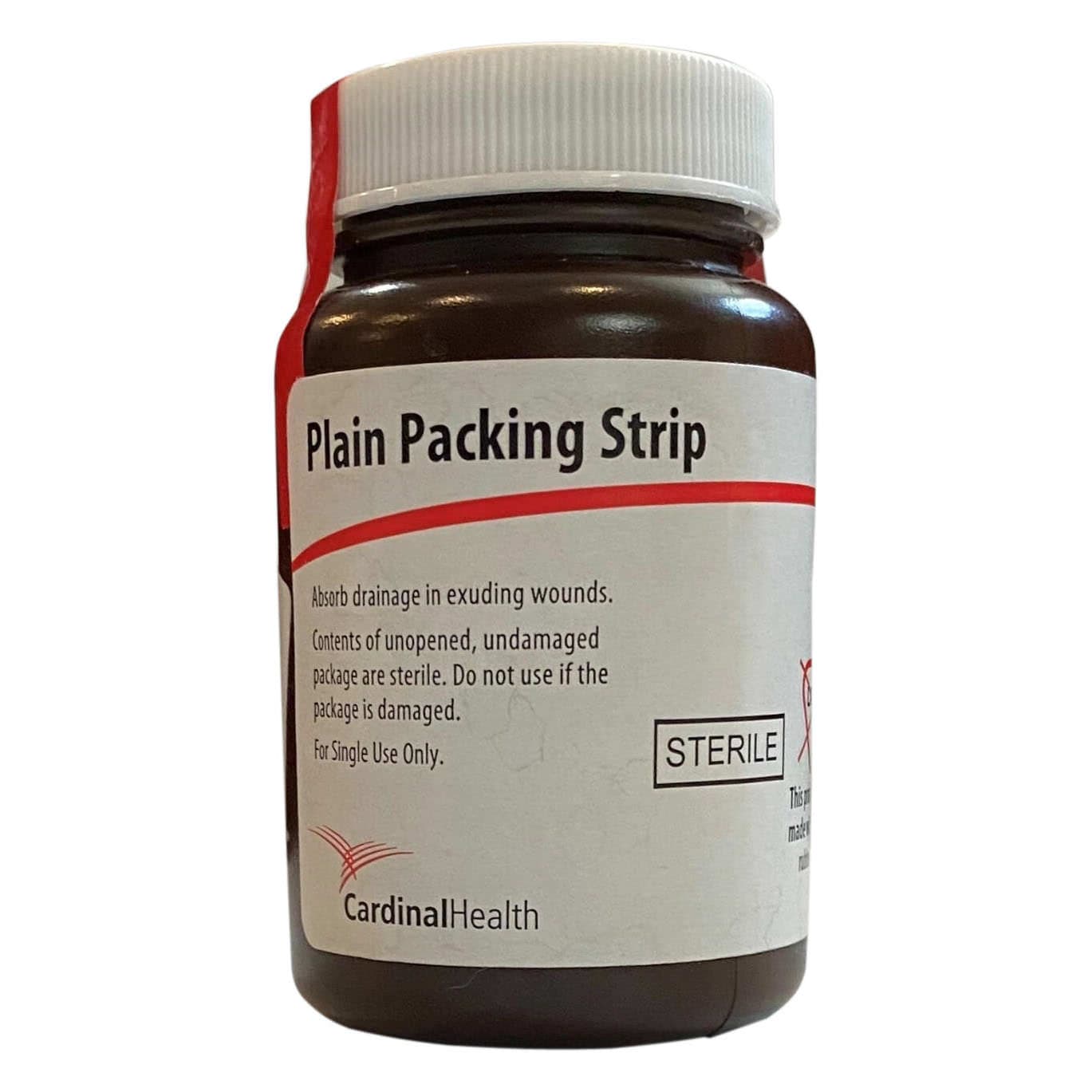 Cardinal Health Sterile Plain Packing Strip, 1/2 Inch x 5 Yard - Each - Image 1