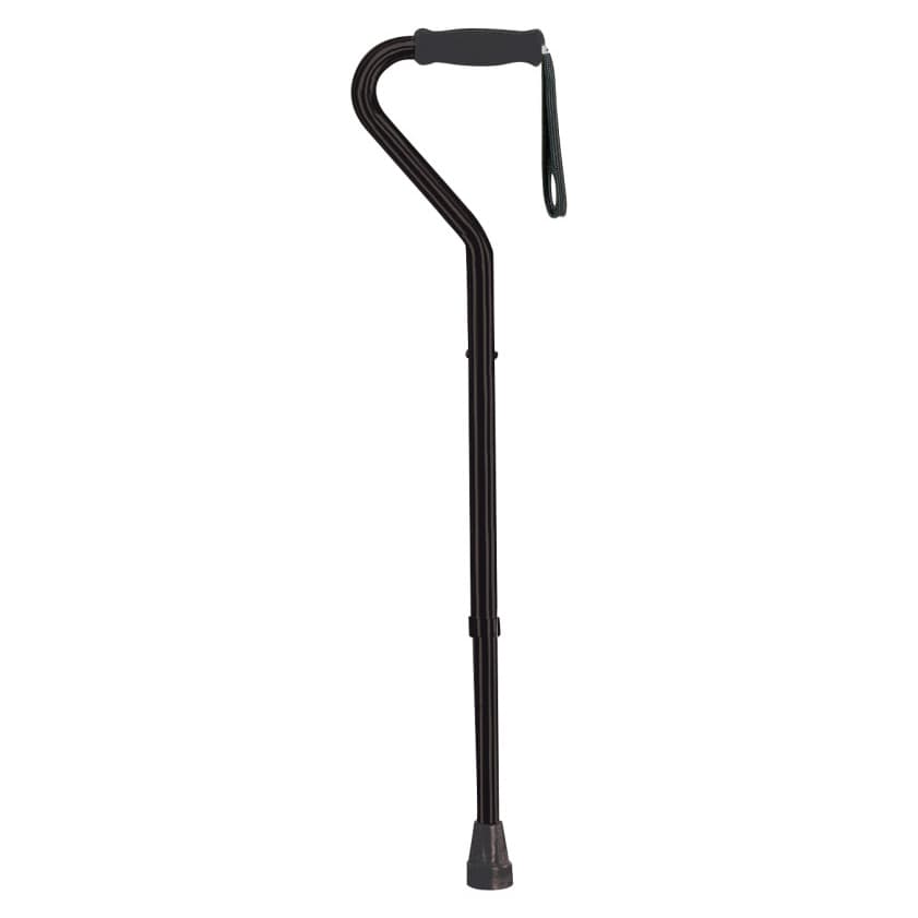 Drive Bariatric Offset Handle Cane, Tall Adult, Black
