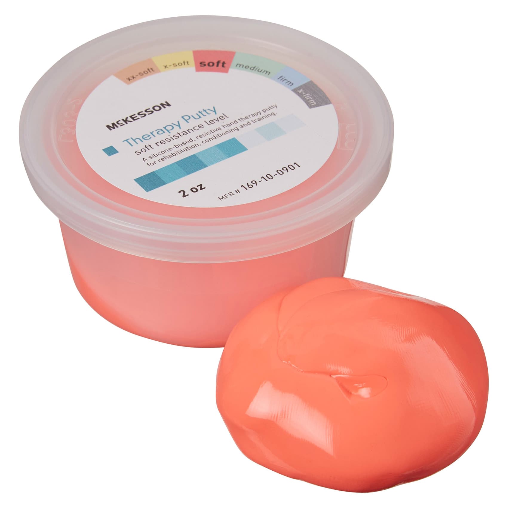 McKesson Red Therapy Putty, Soft, 2 oz. - Image 1