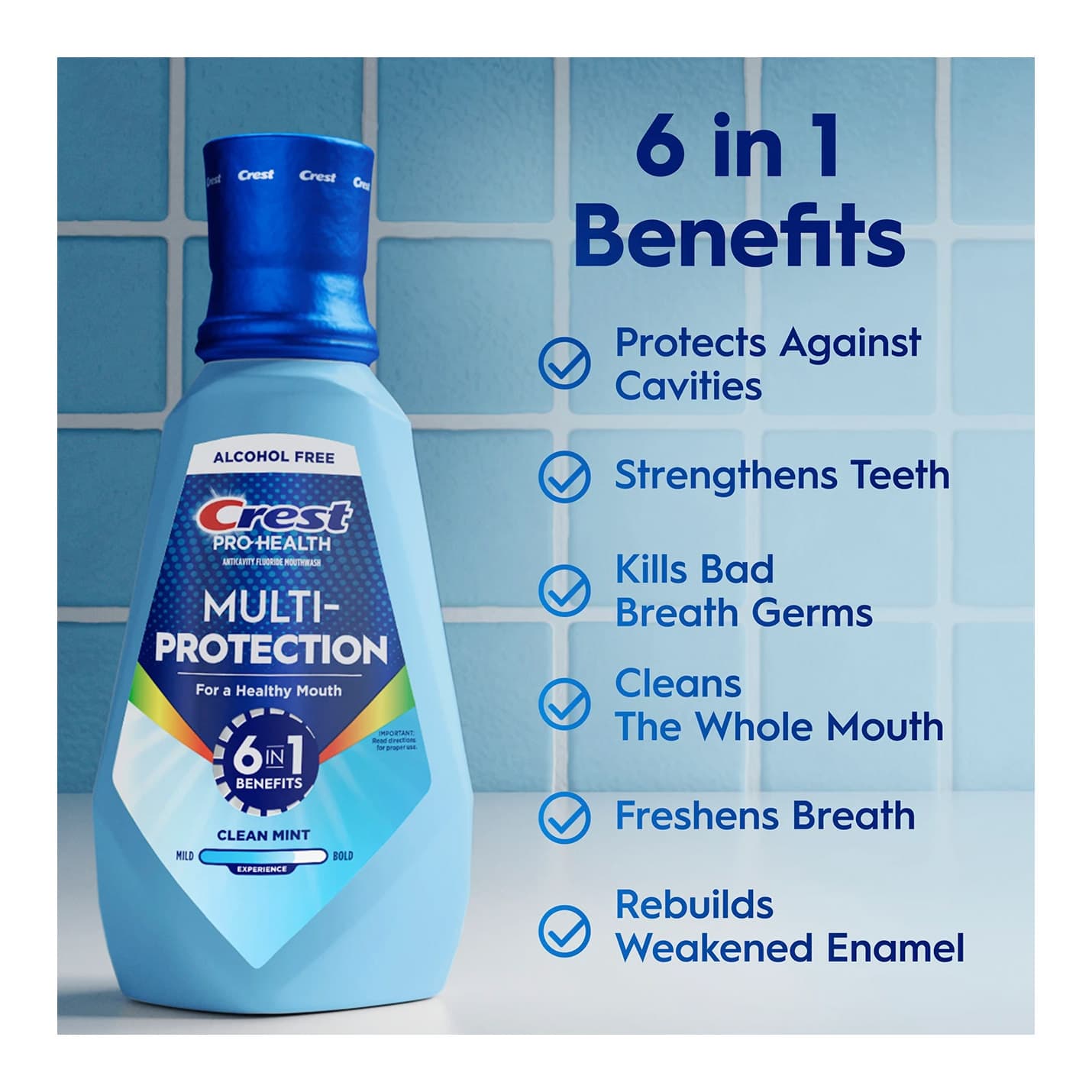 Crest Pro-Health Multi-Protection Mouthwash, 1 L - Image 3