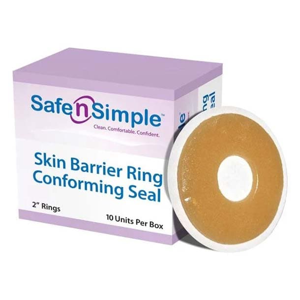 Safe n' Simple Conforming Skin Barrier Rings 2", Extra Thick - Case of 160 - Image 1