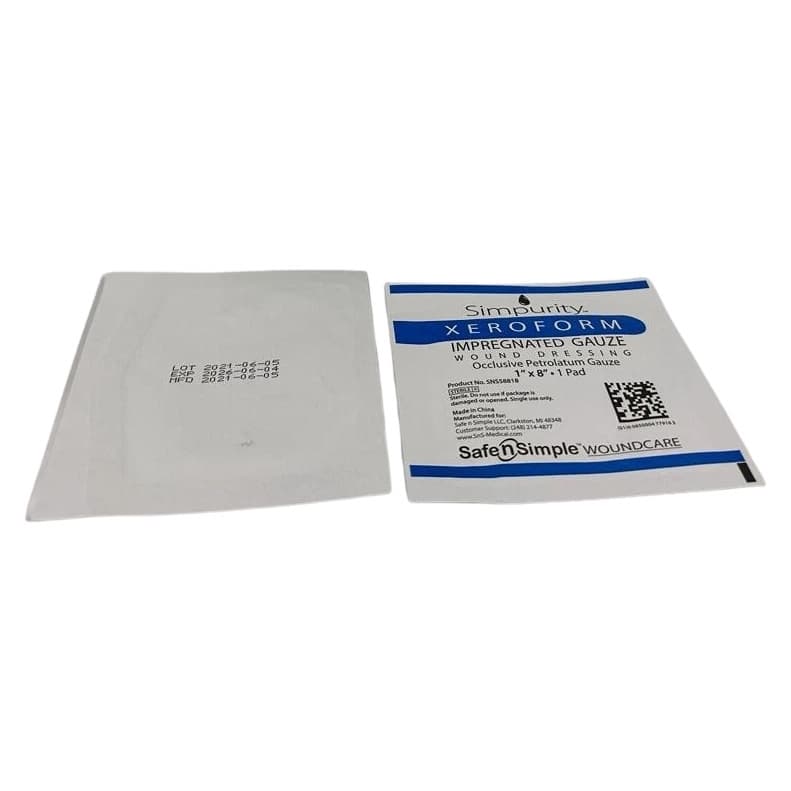 Simpurity XeroForm Petrolatum Impregnated Gauze Wound Dressing - Image 5